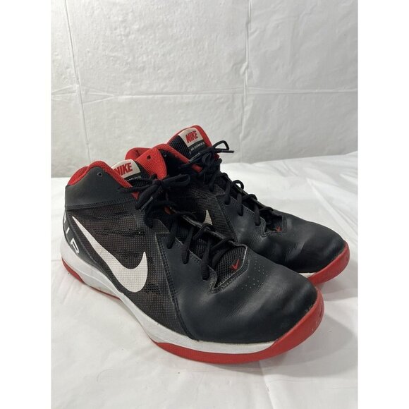 Nike Men The Air Overplay IX Basketball Shoe Black/Red Sz 13 Style 831572-004 - Picture 1 of 16